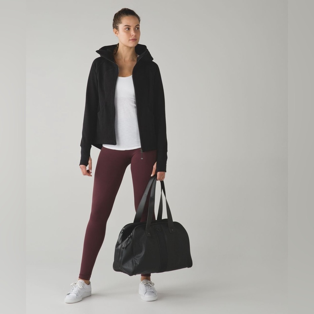 Lululemon Pleat To Street Hoodie Zip Jacket Pleated Back Jacket Black Sz 2 - Picture 4 of 16